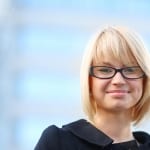smiling woman who is living with depression
