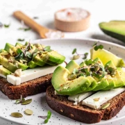 Healthy_snacking_avocado_toast Help stabilize blood sugar with healthy snacks like avocado toast.