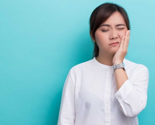 woman with TMJ_Jaw pain