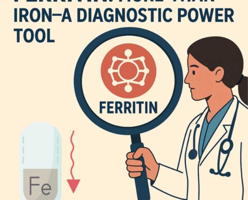 Low ferritin value can indicate inflammation in the body.