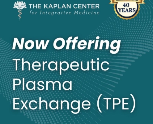 Therapeutic Plasma Exchange is Now Available at the Kaplan Center.