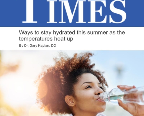 Dr. Gary Kaplan on hydration, Fairfax County Times